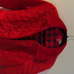 Boden Red Quilted Jacket